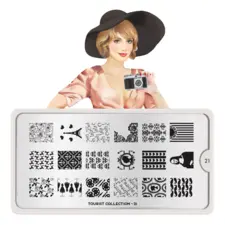 Stamping Nail Art Image Plate MOYOU Tourist 21