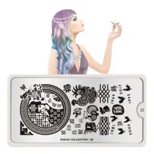 Stamping Nail Art Image Plate MOYOU Zodiac 22
