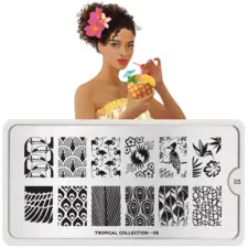 Stamping Nail Art Image Plate MOYOU Tropical 05