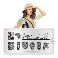 Stamping Nail Art Image Plate MOYOU Explorer 10