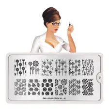 Stamping Nail Art Image Plate MOYOU Pro XL 21