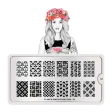 Stamping Nail Art Image Plate MOYOU Flower Power 10