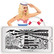 Stamping Nail Art Image Plate MOYOU Sailor 09