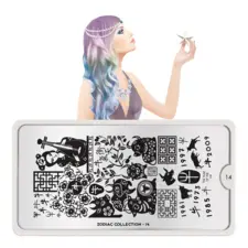 Stamping Nail Art Image Plate MOYOU Zodiac 14