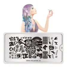 Stamping Nail Art Image Plate MOYOU Zodiac 23