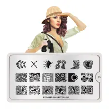 Stamping Nail Art Image Plate MOYOU Explorer 20