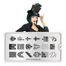Stamping Nail Art Image Plate MOYOU Gothic 05