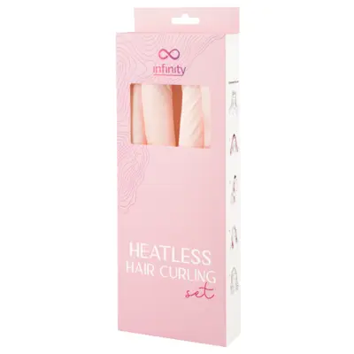 Heatless Hair Curling Set INFINITY Pink