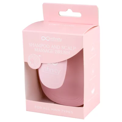 Shampoo and Scalp Massage Brush INFINITY Pink INF261