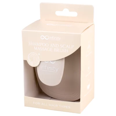 Shampoo and Scalp Massage Brush INFINITY Beige INF260
