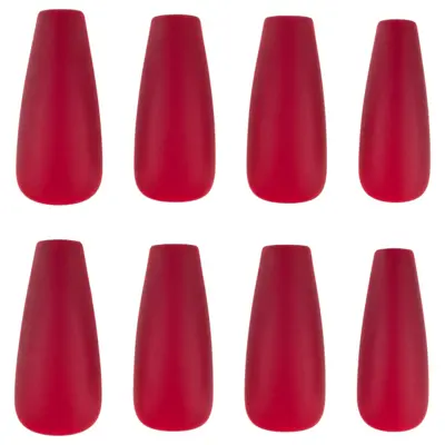 Set of press-on tips CALA Glam Couture Red Matte