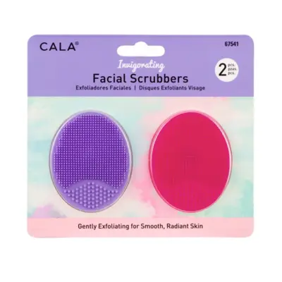 Facial Scrubbers Set - Pink & Purple