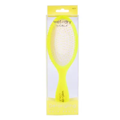 Četka za raščešljavanje kose CALA Wet 'n Dry Transparente Neon Yellow