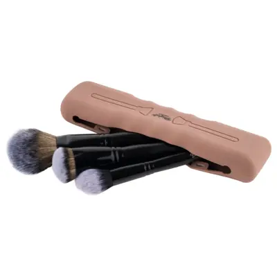 Silicone Makeup Brush Holder - Beige
