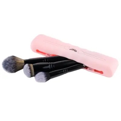 Silicone Makeup Brush Holder - Pink