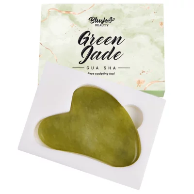 Kamen za masažu lica BLUSH Gua Sha zeleni žad