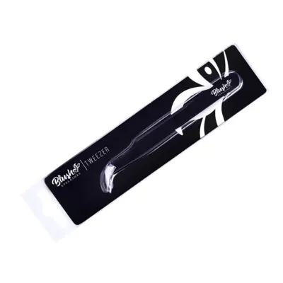 Curved Silk Eyelash Extension Tweezers BLUSH ES-1
