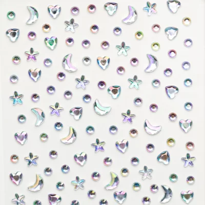 Hair Rhinestones INFINITY INF559 Silver/Holographic