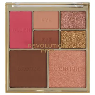 Eye & Cheek Palette REVOLUTION PRO Iconic Medium Deep 12g