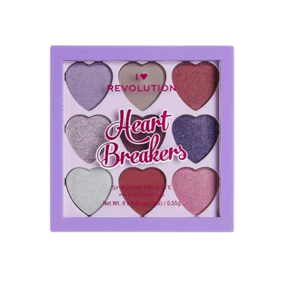 Eyeshadow and Pigments Palette I HEART REVOLUTION Heartbreakers Mystical