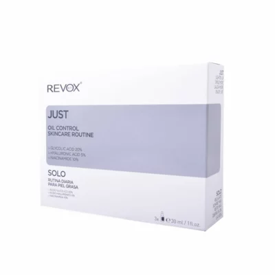 Skincare Routine Set REVOX B77 Just Gylcolic Acid 20%, Hyaluronic Acid 5%, Niacinamide 10%