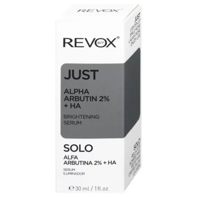 Serum za posvetljivanje kože lica REVOX B77 Just alfa arbutin 2% i hijaluronska kiselina