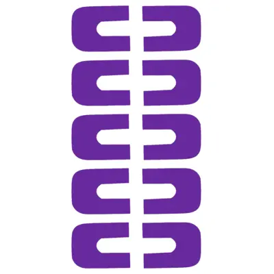 Anti-Overflow Sticker ASN-AOS-1V Violet 10pcs