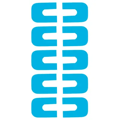 Anti-Overflow Sticker ASN-AOS-1BL Blue 10pcs