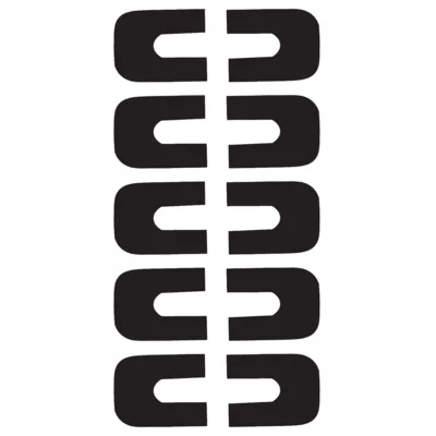 Anti-Overflow Sticker ASN-AOS-1B Black 10pcs
