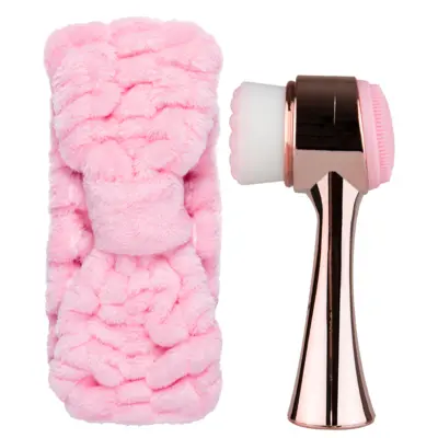 Set Headband and Facial Cleansing Brush - Rose Gold