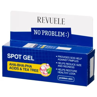 Pimple Removal Gel REVUELE No Problem AHA-BHA-PHA Acids and Tea Tree