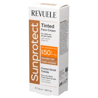 Tinted Face Cream REVUELE Sunprotect Golden Tint SPF 50+