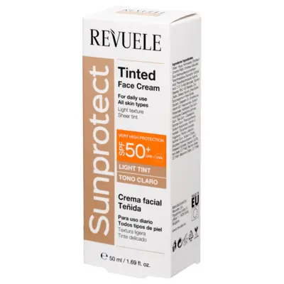 Tinted Face Cream REVUELE Sunprotect Light Tint SPF 50+