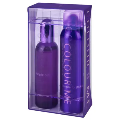 Set of Women’s Perfume and Perfumed Body Spray - Purple