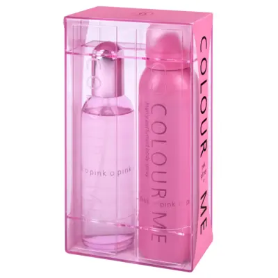 Set of Women's Perfume and Perfumed Body Spray - Pink