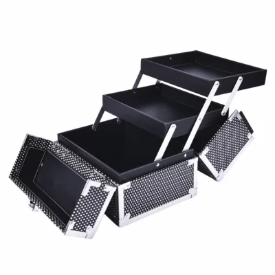 Cosmetic Case - Glitter GLX1286 - Black