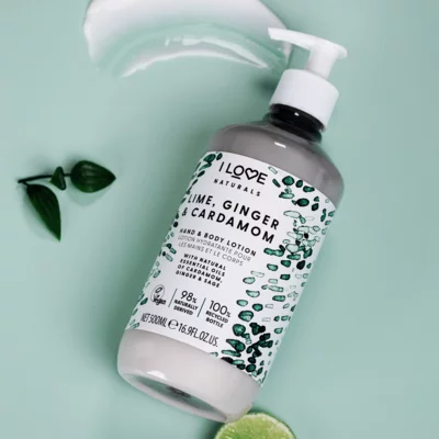 Hand and Body Lotion I LOVE Lime, Ginger and Cardamom