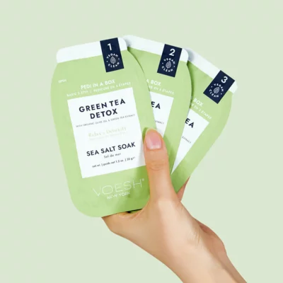 Pedi in a Box VOESH Green Tea Detox 3 Step