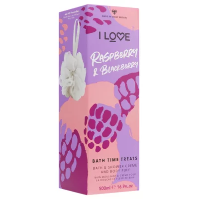 Bathing Set I LOVE Raspberry & Blackberry