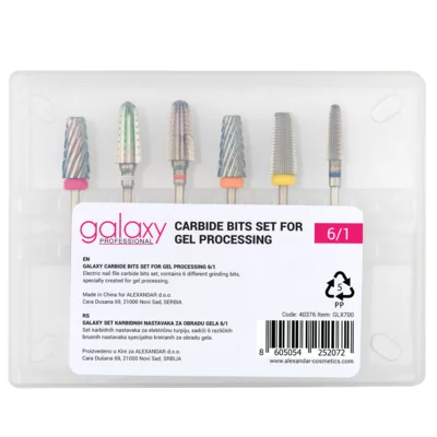 Carbide Bits Set for Gel Processing GALAXY GLX700