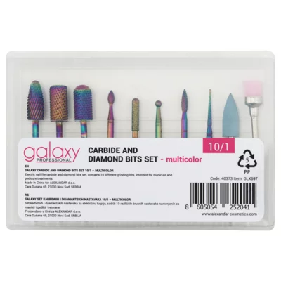 Carbide and Diamond Bits Set GALAXY Multicolor