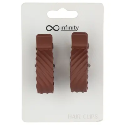 Hair Clips 2/1 - Brown