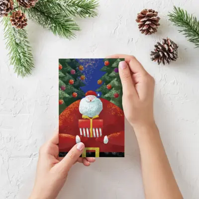 New Year Greeting Card - Santa Claus
