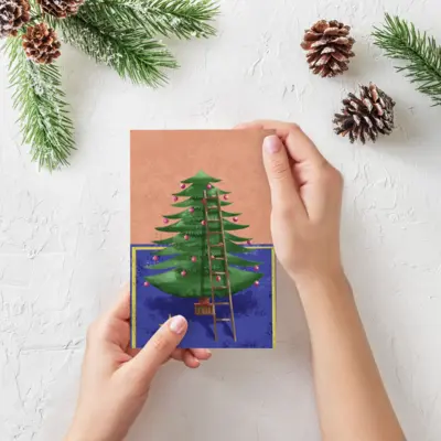 New Year Greeting Card - Cristmas Tree