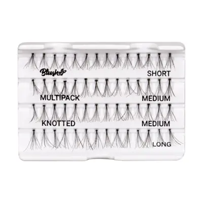 Individual Eyelashes Natural - Multipack Knotted