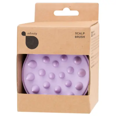 Shampoo and Scalp Massage Brush INFINITY Purple INF470