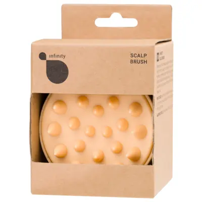 Shampoo and Scalp Massage Brush INFINITY Orange INF468