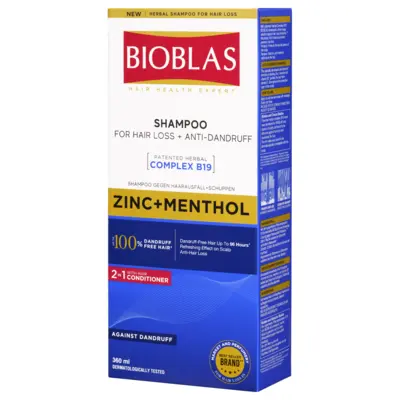 Anti-Dandruff and Hair Loss Shampoo - Zinc and Menthol