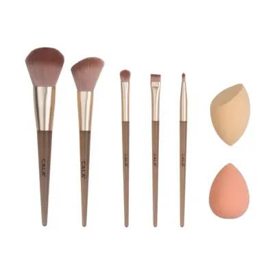 Makeup Brush & Sponge Set - Golden Hour
