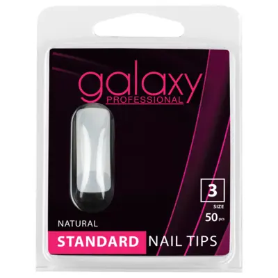 Nail Tips - Standard Natural - Size 3